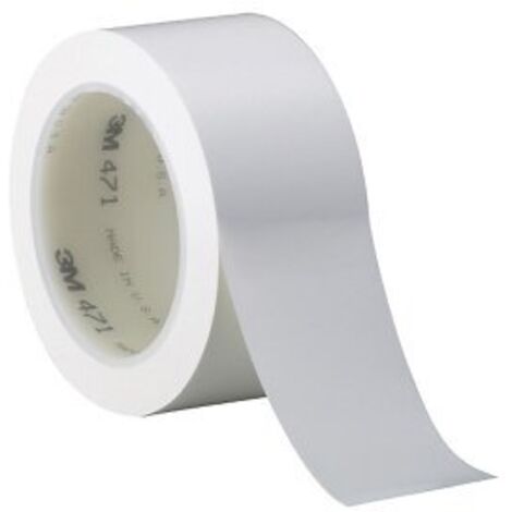 3M Nastro con Film Vinilico 471, 50 mm X 33 m, 1 Pezzo, Bianco