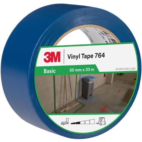 3M Nastro In Vinile Multiuso 764I Blu, 50 mm x 33 m
