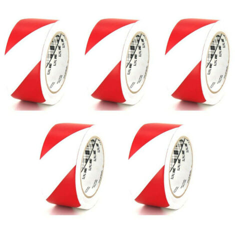 3M Nastro isolante 767 Rosso e 50mm bianco x 5