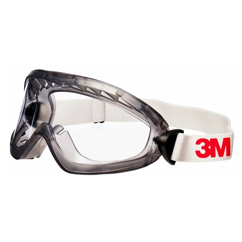 Safety Goggles 2890 Series, Sealed, Anti-Fog, Clear Acetate Lens, 2890SA, 10/ - 3M