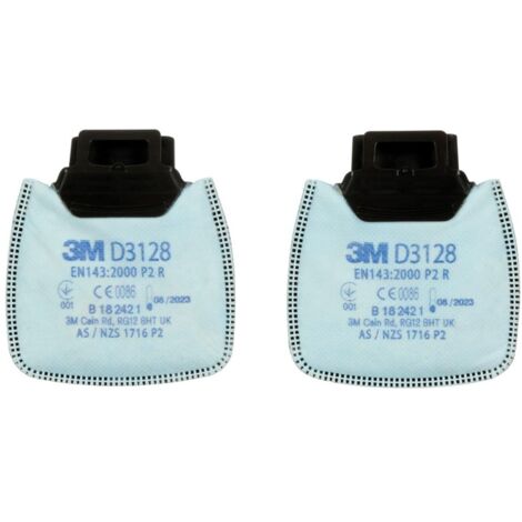 3M Partikelfilter D3128, P2R mit Aktivkohle 2 Stk