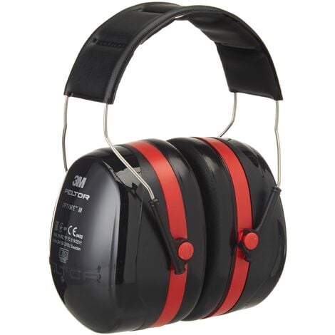 3M Peltor Optime III H540A-411-SV , cuffie anitrumore per lavoro, Protezioni acustiche, per l'industria, SNR = 35 dB, attenua il rumori forti, insonorizzanti