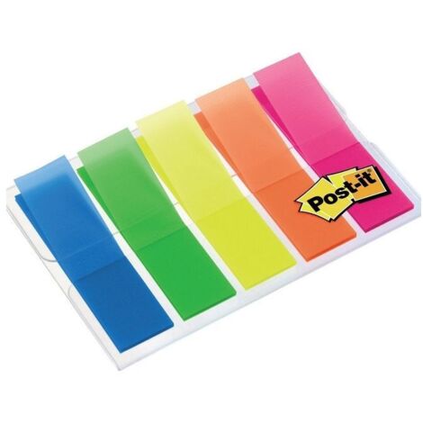 3M POST-IT INDEX MINI SEGNAPAGINA 12MM X 43.2MM COL. ASSORTITI FLUO CONF 100 Pz.