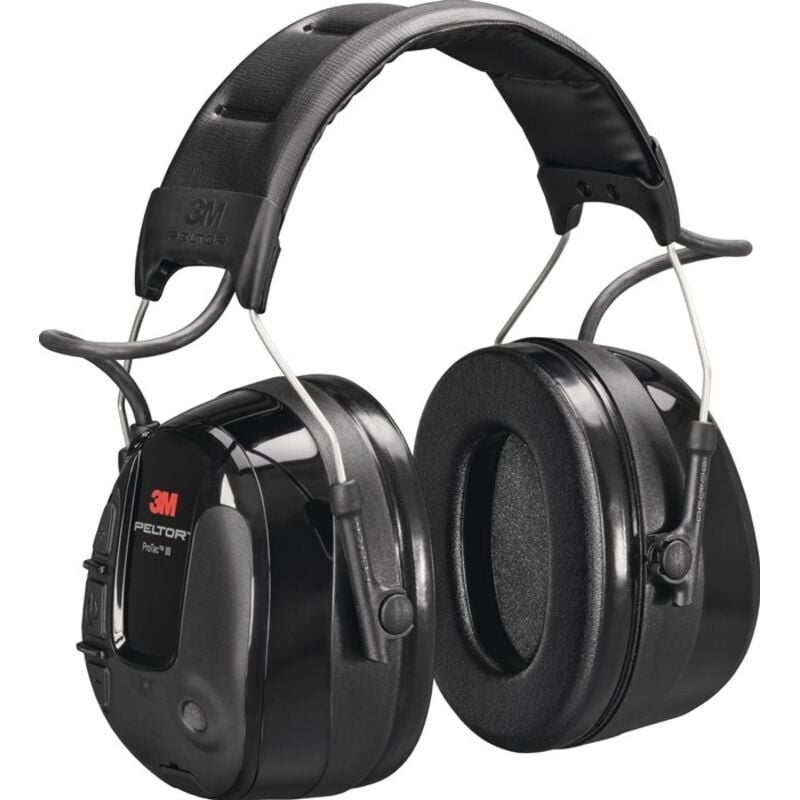Casque antibruit électronique 3M PELTOR série ProTac III Serre-tête 32dB Noir ( Prix pour 1 )