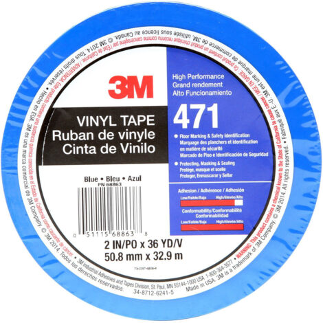3M PVC-Klebeband weich, Farbe: BLUE