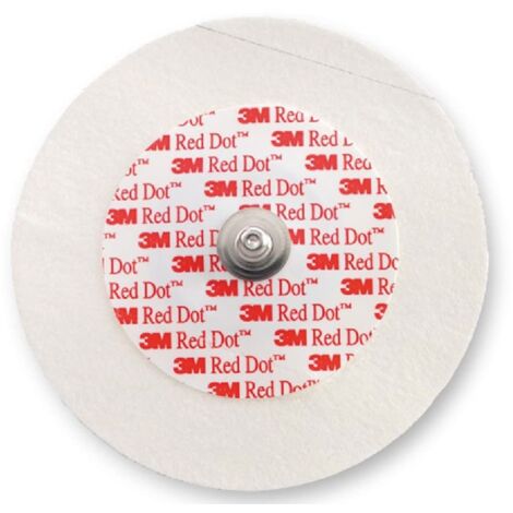 3M Red Dot™ - Elettrodo per monitoraggio cardiaco con supporto in Micropore™, confezione da 1.000 elettrodi diametro 6 cm