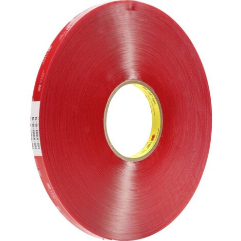3M – Ruban adhésif double face transparent 4905F933 – Longueur 33 m – Largeur 9 mm – Colle acrylique pour surfaces lisses et texturées - MM 1 PC