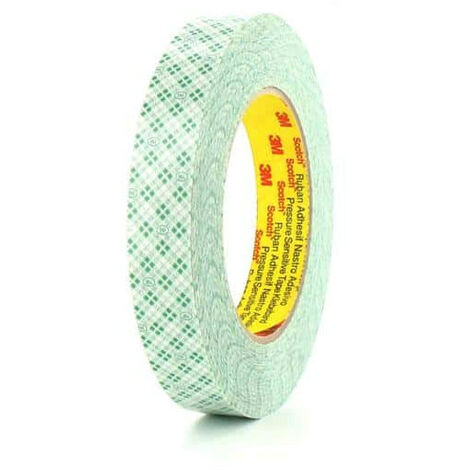 3M – Ruban de masquage double face 19mm – Adhésif acrylique pour bois, métaux et papiers – Longueur 55m – Adhésion instantanée