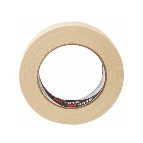 3M – Ruban de masquage papier 18mm x 50m – Beige pour peinture – Adhésif caoutchouc – Finition propre sans brûlure