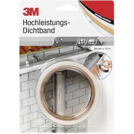 3M ruban d'étanchéité Hochleist. 38mm x 1,5m Translucide