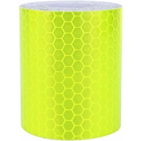 3m Ruban Réfléchissant Jaune Fluorescent Vert, Réfléchissant Bande de Danger Ruban de Marquage d'Avertissement de Sécurité de Véhicule d'urgence
