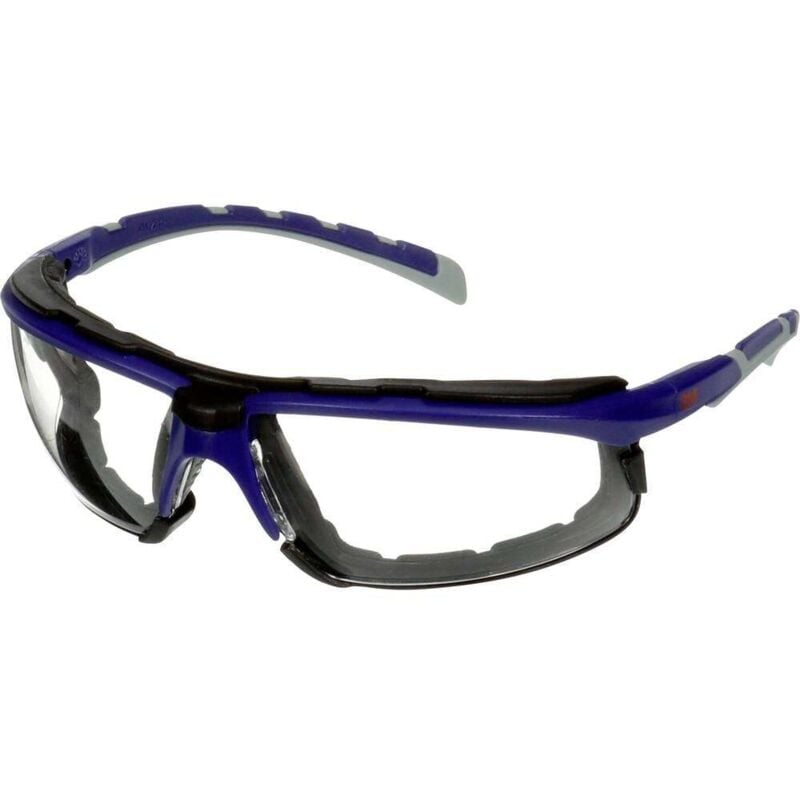 3M S2001SGAF-BGR-F Lunettes de protection avec protection anti-buée, avec protection anti-rayures bleu, gris EN 166 DIN
