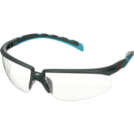 3M  S2001SGAF-BGR Schutzbrille mit Antibeschlag-Schutz, mit Antikratz-Schutz Türkis, Grau EN 166 DIN