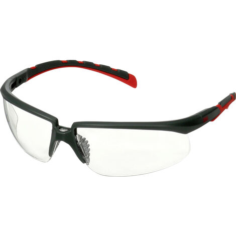 3M  S2001SGAF-RED Schutzbrille mit Antibeschlag-Schutz, mit Antikratz-Schutz Rot, Grau EN 166 DIN 16