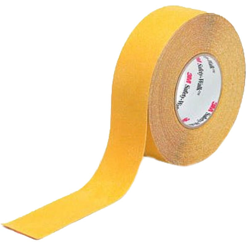 Ruban de Signalisation Jaune 3M Safety-Walk 600, 25mm x 18m x 0.76mm ( Prix pour Bobine de 18 Mètres )