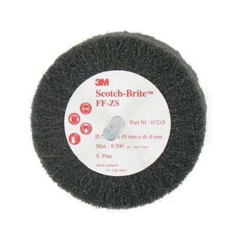 3M Scotch-Brite cepillo FF-ZS fina de diámetro 75 mm x 5