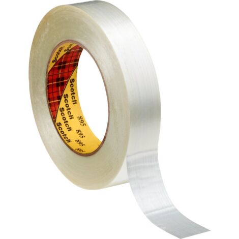 3M Scotch Nastro Filamento 895, 19 mm X 50 m, 0.15 mm, 48 Pezzi, Trasparente