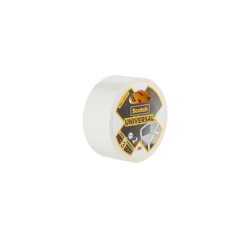 Nastro adesivo universale 3,25 m x 48 mm, bianco