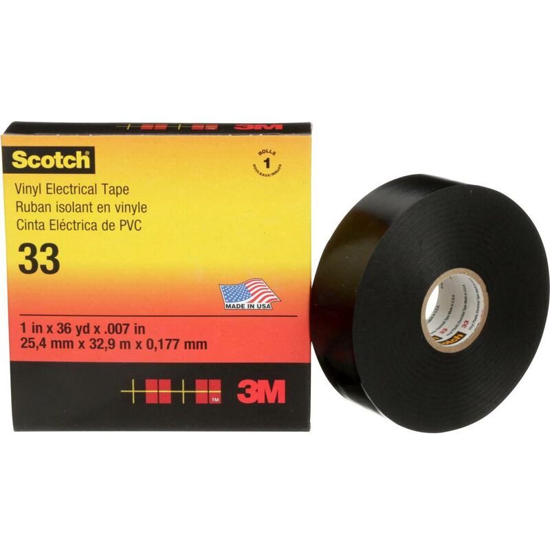 Image of SCOTCH33-38X33 Nastro isolante Scotch® Nero (l x l) 33 m x 38 mm 1 pz. - 3M
