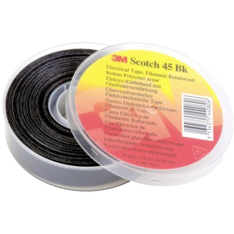 3M SCOTCH45BK-19X20 Bande polyester noir (L x l) 20 m x 19 mm 1 pc(s) V064203