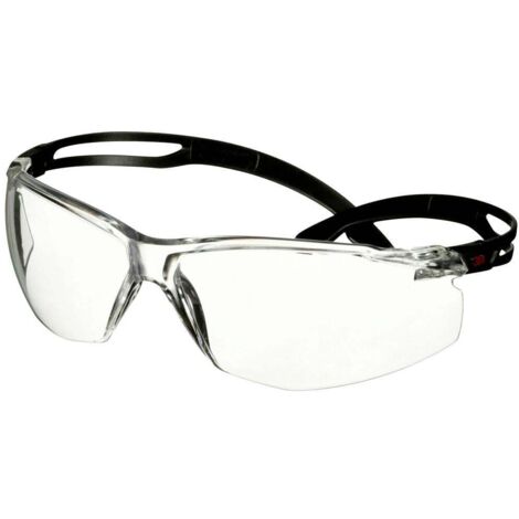 3M SecureFit SF501AF-BLK Lunettes de protection avec protection anti-buée, avec protection anti-rayures noir