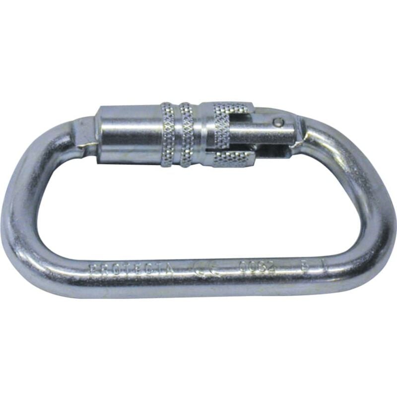 Self-locking Carabiner 18mm Gate Twist Lock - Silver - 3M