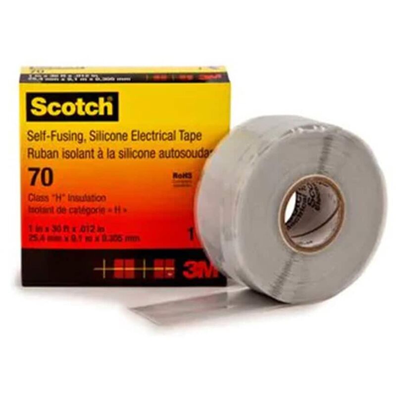 3M Silicon Rubber Electrical Tape, 70 25mmx9M