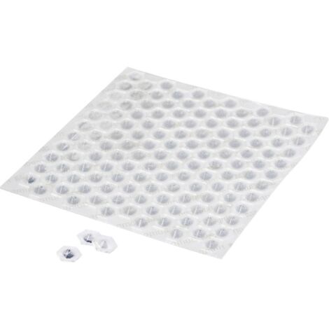 3M SJ 6553 MPCB Piedino di fissaggio autoadesivo, trapezoidale Trasparente (Ø x A) 11 mm x 3.05 mm 132 pz.