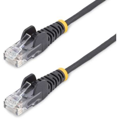 3M SLIM CAT6 CABLE - BLACK SNAGLESS - 28 AWG COPPER WIRE