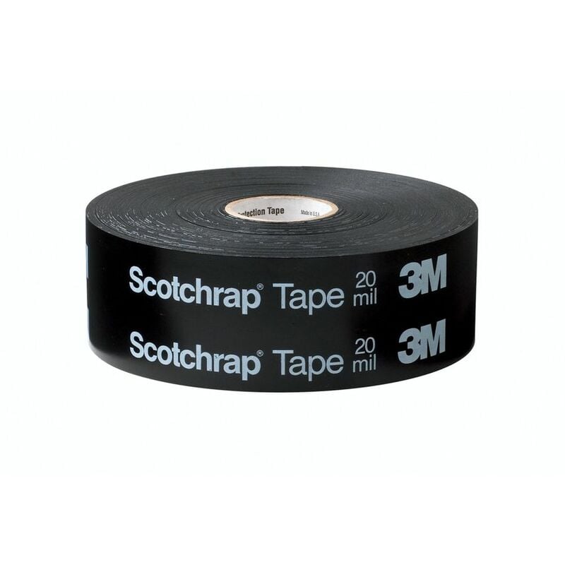 3M Vinyl Corrosion Protection Tape 51, Unprinted, 50.8 m x 30.48 m - Black