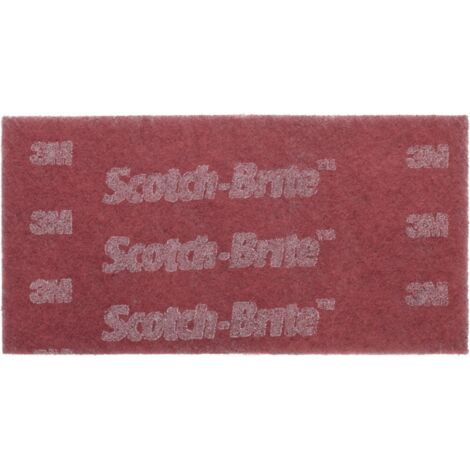 3M – Tampon abrasif intissé 115x228mm très fin grain 280 – Pour ponçage métal, bois et plastique – Utilisation à sec et humide