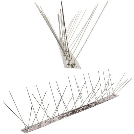 3m Taubenspikes 3-reihig, Edelstahl V2A Flexleiste, effektive Vogelabwehr, hochwertig & langlebig