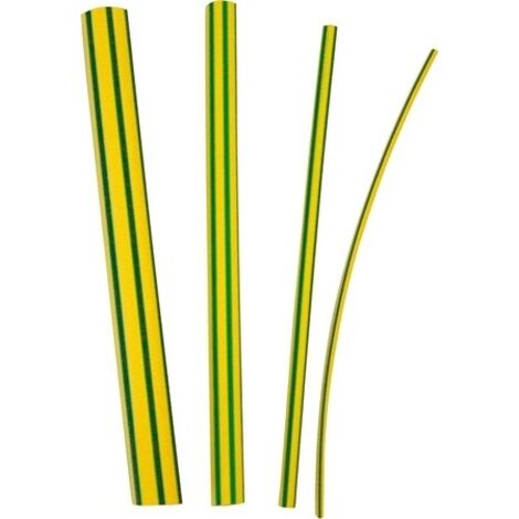 3M TE100046149 gaine thermorétractable vert jaune 1m
