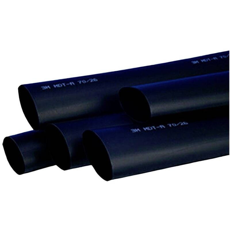 MDT-A19/6 Gaine thermorétractable avec colle noir 19 mm 6 mm Taux de retreint:3:1 1 m - 3M