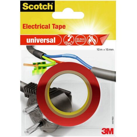 3M universal 4401RED Ruban isolant Scotch® rouge (L x l) 10 m x 15 mm 1 pc(s) Q116142