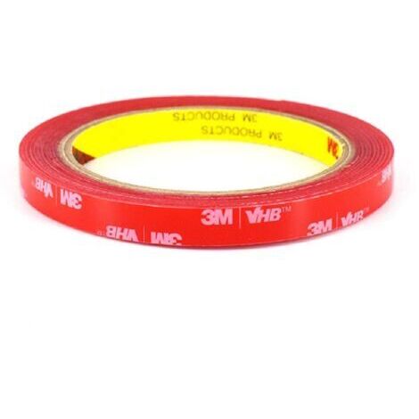 3M VHB 4910 Double Face Transparent Extra Fort, Ruban Adhésif, Imperméable et ultra Résistant aux Hautes Températures pour Décoration & Fixation de Voitures, de Maison (8mm x 3 m)
