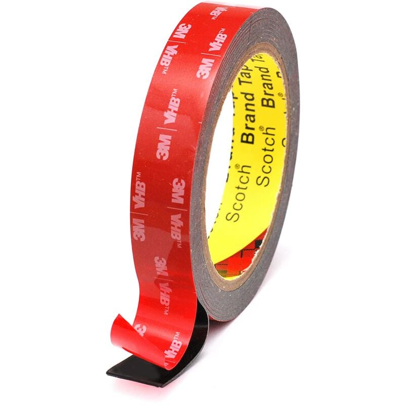 Aougo - 3M vhb 5952 Double Sided Acrylic Adhesive Mounting Tape Packed (20mm x 3meters)