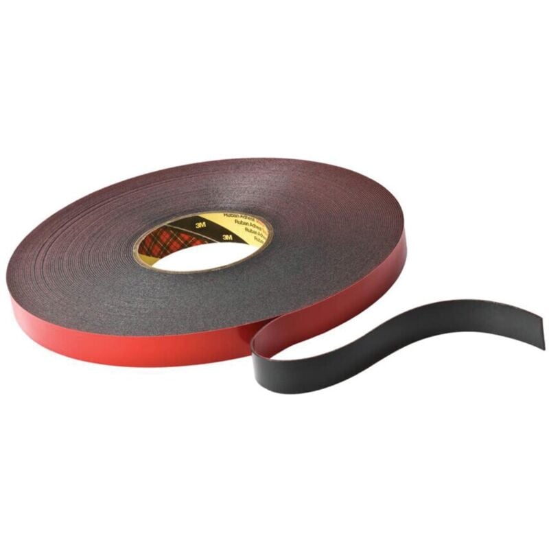 Vhb Black Double Sided Foam Tape, 25mm x 3 1.1mm - 3M