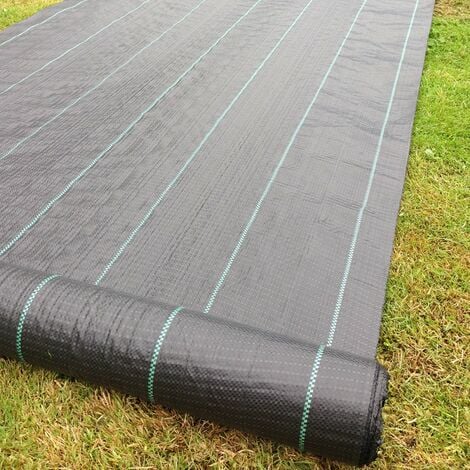 3m x 100m Yuzet 100gsm Horticultural Ground Cover Weed Control Fabric