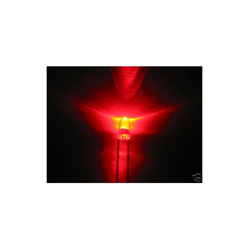 Image of 3mm 100 led rossi ultraluminosi 6000mcd 1.8-2.2v + resistenze A2C1.A2C48