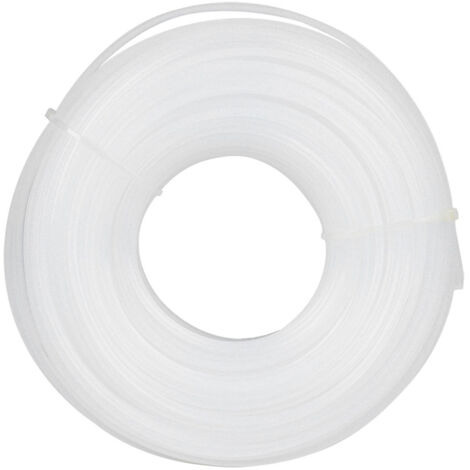 3mm x 60m White Square Shaped Trimmer Line Lawn Mower Accessory Mowing Line Rope Replacement