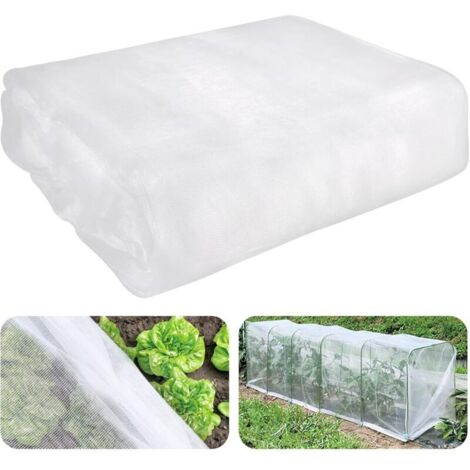 3MX6M Filet de Jardin Potager Filet de Papillon Insecte Maille Fine Protection Filet-Couverture des Plantes Filet de Barrière pour Fraises Moustiques Brassica Arbre Fruitier Pois Cultures Fleurs