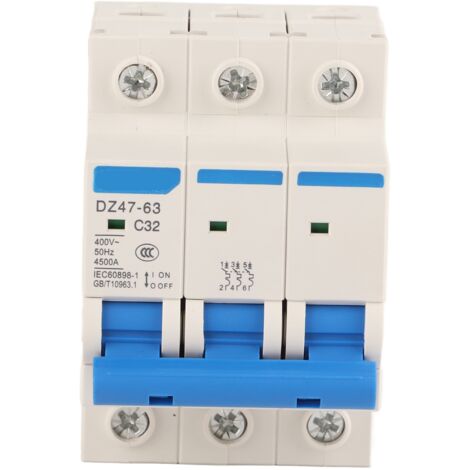 3P 32A 400V DZ47-63 Fehlerstromschutzschalter für Erdschlussschutz