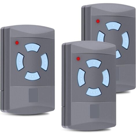 ANDYOU 3PACK Télécommande de Garage Sdre HSM4 868 MHz avec 4 Boutons Couleur Bleue Remplacer Les émetteurs Hormann 868 MHz HS4 HSM2 HSP4 868 HS1 868 Tubauto HSM4 868 Tubauto HS4 868Fréquence