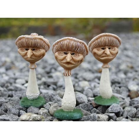 3pc Miniature Garden Mushrooms Ornaments