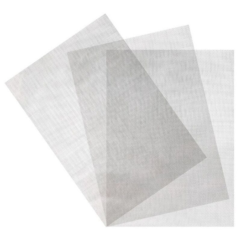 3pcs 21 30cm grille de filtre, grille de plaque d'acier inoxydable, grille métallique, fine grille argent