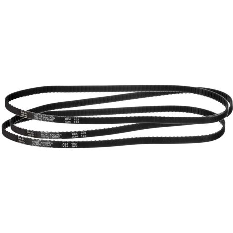 3Pcs 266XL 037 Timing Belt 133 Teeth Black Rubber Toothed Timing Belt, Width 10mm, Pitch 5.08mm, Timing Belt for 3D Printer