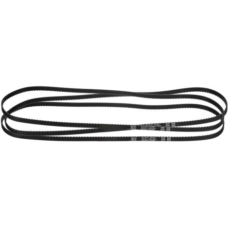 3Pcs 390XL 037 Timing Belt, 195 Teeth, Black Notched Rubber, 10mm Width, 5.08mm Pitch, Timing Belt for 3D Printer