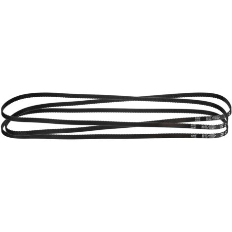 3Pcs 414XL 037 Timing Belt 207 Teeth Black Rubber Toothed Timing Belt, 10mm Width, 5.08mm Pitch, Timing Belt for 3D Printer