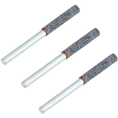 3Pcs 4mm 5/32 Diamant Tronçonneuse Aiguiseur Burr Pierre Outil D'affûtage Pour Rotatif affûteuse de affûteur oregon